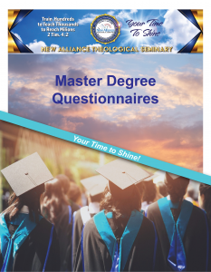 Master degrees